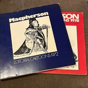 Vintage Macpherson Editorial Cartoons 1972 and 1978